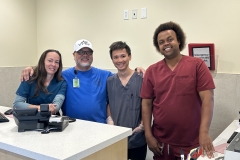 2025-05-18-Outreach-Spay-Neuter-Day-First-Day-at-GTCSNC-at-KFC-April-Rivera-Collin-Akemoto-Chun-Tam-and-Micah-Jurmey-Interior-Landscape