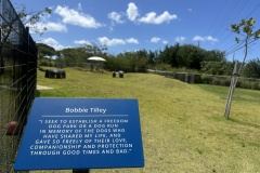 The Schuler Family Foundation and Jones Family Community Dog Park - Large Dog Park - Bobbie Tilley Memorial Sign