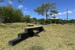 The Schuler Family Foundation and Jones Family Community Dog Park - Large Dog Park Play Structures with Gazebo in Background